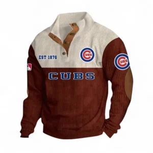 Baseball Fans Gift Men's Stand Up Collar Base Shirt, Sweatshirt Exclusive Logo MLB159090925021-Dark Red