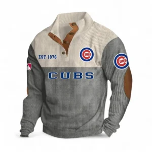 Baseball Fans Gift Men's Stand Up Collar Base Shirt, Sweatshirt Exclusive Logo MLB159090925021-Gray