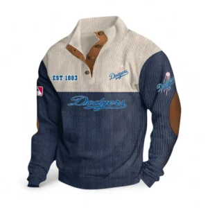 Baseball Fans Gift Men's Stand Up Collar Base Shirt, Sweatshirt Exclusive Logo MLB159090925022-Navy Blue