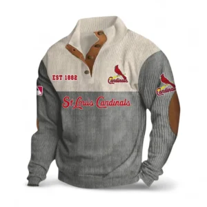 Baseball Fans Gift Men's Stand Up Collar Base Shirt, Sweatshirt Exclusive Logo MLB159090925024-Gray