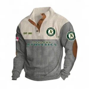 Baseball Fans Gift Men's Stand Up Collar Base Shirt, Sweatshirt Exclusive Logo MLB159090925027-Gray