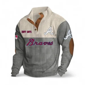 Baseball Fans Gift Men's Stand Up Collar Base Shirt, Sweatshirt Exclusive Logo MLB159090925029-Gray