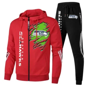 Seattle Seahawks Fans Gift Tracksuit, All Over Print Tracksuit For Sport Fan NFL144090825114 - Red