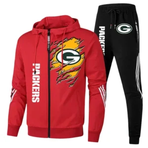 Green Bay Packers Fans Gift Tracksuit, All Over Print Tracksuit For Sport Fan NFL144090825119 - Red