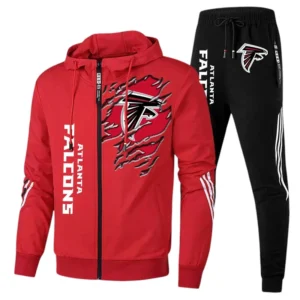 Atlanta Falcons Fans Gift Tracksuit, All Over Print Tracksuit For Sport Fan NFL144090825120 - Red