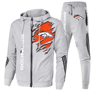 Denver Broncos Fans Gift Tracksuit, All Over Print Tracksuit For Sport Fan NFL144090825125 - Ash