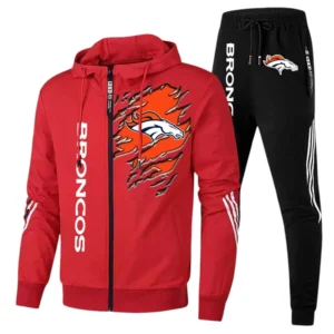 Denver Broncos Fans Gift Tracksuit, All Over Print Tracksuit For Sport Fan NFL144090825125 - Red