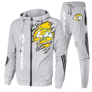 Los Angeles Rams Fans Gift Tracksuit, All Over Print Tracksuit For Sport Fan NFL144090825126 - Ash