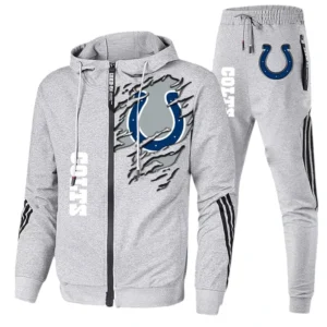 Indianapolis Colts Fans Gift Tracksuit, All Over Print Tracksuit For Sport Fan NFL144090825131 - Ash