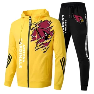 Arizona Cardinals Fans Gift Tracksuit, All Over Print Tracksuit For Sport Fan NFL144090825132 - Yellow