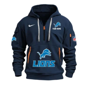Miami Dolphins Fans Gift Hoodie Half Zipper, All Over Print Hoodie Half Zipper For Sport Fan,Custom Name NFL148090825111 - Navy Blue