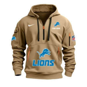 Miami Dolphins Fans Gift Hoodie Half Zipper, All Over Print Hoodie Half Zipper For Sport Fan,Custom Name NFL148090825111 - Khaki