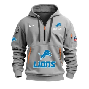 Miami Dolphins Fans Gift Hoodie Half Zipper, All Over Print Hoodie Half Zipper For Sport Fan,Custom Name NFL148090825111 - Grey