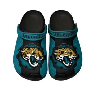 Jacksonville Jaguars Fans Gift Crocs, All Over Print Crocs For Sport Fan NFL154091025101 - Black