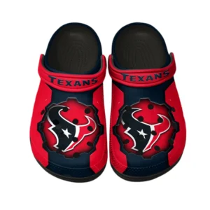 Houston Texans Fans Gift Crocs, All Over Print Crocs For Sport Fan NFL154091025103 - Black