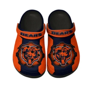 Chicago Bears Fans Gift Crocs, All Over Print Crocs For Sport Fan NFL154091025104 - Black
