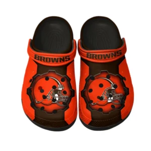 Cleveland Browns Fans Gift Crocs, All Over Print Crocs For Sport Fan NFL154091025107 - Black
