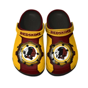 Washington Redskin Fans Gift Crocs, All Over Print Crocs For Sport Fan NFL154091025108 - Black