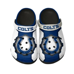 Indianapolis Colts Fans Gift Crocs, All Over Print Crocs For Sport Fan NFL154091025111 - Black