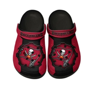 Tampa Bay Buccaneers Fans Gift Crocs, All Over Print Crocs For Sport Fan NFL154091025114 - Black