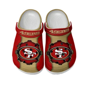 San Francisco 49ers Fans Gift Crocs, All Over Print Crocs For Sport Fan NFL154091025117 - White