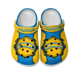 Los Angeles Chargers Fans Gift Crocs, All Over Print Crocs For Sport Fan NFL154091025119 - White