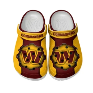 Washington Commanders Fans Gift Crocs, All Over Print Crocs For Sport Fan NFL154091025124 - White