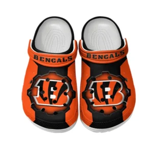 Cincinnati Bengals Fans Gift Crocs, All Over Print Crocs For Sport Fan NFL154091025125 - White
