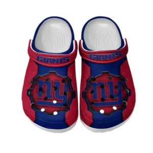New York Giants Fans Gift Crocs, All Over Print Crocs For Sport Fan NFL154091025127 - White
