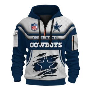 Dallas Cowboys Fans Gift Hoodie Half Zip 3D, All Over Print Hoodie Half Zip 3D For Sport Fan NFL159091125101 - Style 2