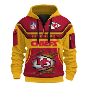 Kansas City Chiefs Fans Gift Hoodie Half Zip 3D, All Over Print Hoodie Half Zip 3D For Sport Fan NFL159091125103 - Style 2