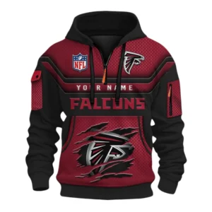 Atlanta Falcons Fans Gift Hoodie Half Zip 3D, All Over Print Hoodie Half Zip 3D For Sport Fan NFL159091125110 - Style 2