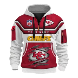 Kansas City Chiefs Fans Gift Hoodie Half Zip 3D, All Over Print Hoodie Half Zip 3D For Sport Fan NFL159091125113 - Style 2