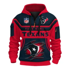 Houston Texans Fans Gift Hoodie Half Zip 3D, All Over Print Hoodie Half Zip 3D For Sport Fan NFL159091125114 - Style 1