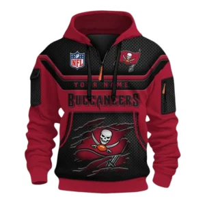 Tampa Bay Buccaneers Fans Gift Hoodie Half Zip 3D, All Over Print Hoodie Half Zip 3D For Sport Fan NFL159091125115 - Style 1