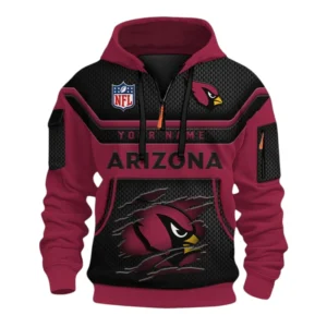 Arizona Cardinals Fans Gift Hoodie Half Zip 3D, All Over Print Hoodie Half Zip 3D For Sport Fan NFL159091125118 - Style 1