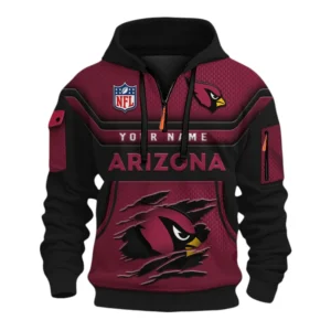 Arizona Cardinals Fans Gift Hoodie Half Zip 3D, All Over Print Hoodie Half Zip 3D For Sport Fan NFL159091125118 - Style 2