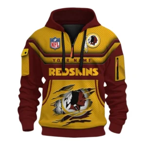 Washington Redskin Fans Gift Hoodie Half Zip 3D, All Over Print Hoodie Half Zip 3D For Sport Fan NFL159091125126 - Style 1