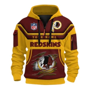 Washington Redskin Fans Gift Hoodie Half Zip 3D, All Over Print Hoodie Half Zip 3D For Sport Fan NFL159091125126 - Style 2