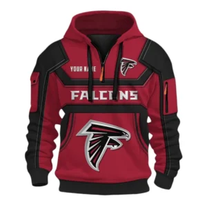 Atlanta Falcons Fans Gift Hoodie Half Zip 3D, All Over Print 3D Zip Hoodie For Sport Fan NFL162091125116 - Style 1
