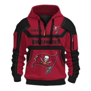 Tampa Bay Buccaneers Fans Gift Hoodie Half Zip 3D, All Over Print 3D Zip Hoodie For Sport Fan NFL162091125117 - Style 1