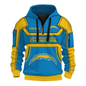 Los Angeles Chargers Fans Gift Hoodie Half Zip 3D, All Over Print 3D Zip Hoodie For Sport Fan NFL162091125118 - Style 1