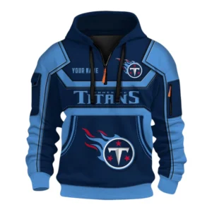 Tennessee Titans Fans Gift Hoodie Half Zip 3D, All Over Print 3D Zip Hoodie For Sport Fan NFL162091125122 - Style 2