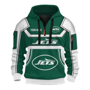 New York Jets Fans Gift Hoodie Half Zip 3D, All Over Print 3D Zip Hoodie For Sport Fan NFL162091125133 - Style 1