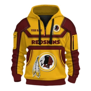 Washington Redskin Fans Gift Hoodie Half Zip 3D, All Over Print 3D Zip Hoodie For Sport Fan NFL164091125121 - Style 2