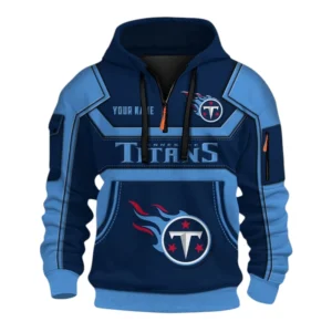Tennessee Titans Fans Gift Hoodie Half Zip 3D, All Over Print 3D Zip Hoodie For Sport Fan NFL164091125122 - Style 2