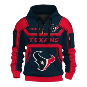 Houston Texans Fans Gift Hoodie Half Zip 3D, All Over Print 3D Zip Hoodie For Sport Fan NFL164091125129 - Style 2