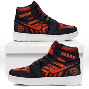 Chicago Bears Fans Gift Air Jordan 1 High, Exclusive Logo AJ1 High For Sport Lovers NFL165091125106 - Black