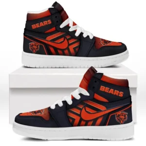 Chicago Bears Fans Gift Air Jordan 1 High, Exclusive Logo AJ1 High For Sport Lovers NFL165091125106 - White