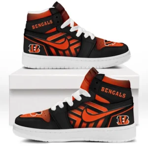 Cincinnati Bengals Fans Gift Air Jordan 1 High, Exclusive Logo AJ1 High For Sport Lovers NFL165091125107 - White